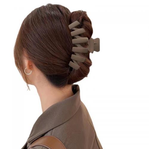 Műanyag Hair Claw Clip, festett, a nő & matt, több színt a választás, 120x60mm, Által értékesített PC