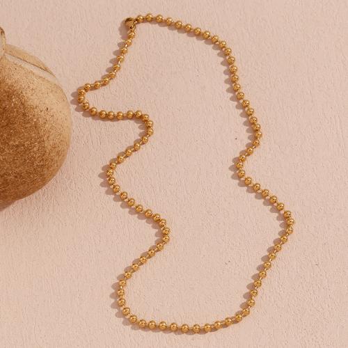Edelstahl Schmuck Halskette, 316 L Edelstahl, 18K vergoldet, Modeschmuck & für Frau, keine, Länge:ca. 55 cm, verkauft von PC