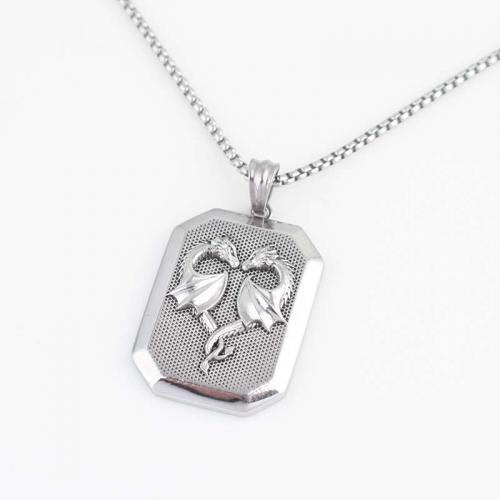 Stainless Steel Jewelry Necklace 316L Stainless Steel Octagon fashion jewelry & Unisex original color nickel lead & cadmium free Length Approx 60 cm Sold By PC