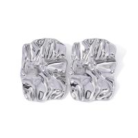 Stainless Steel Stud Earrings, 304 Stainless Steel, Vacuum Ion Plating, fashion jewelry & for woman, more colors for choice, Sold By Pair