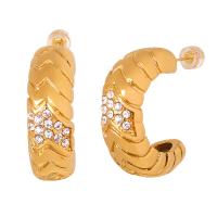 Titan Stahl Ohrring, Titanstahl, mit Tschechisch, Modeschmuck & für Frau, keine, verkauft von Paar
