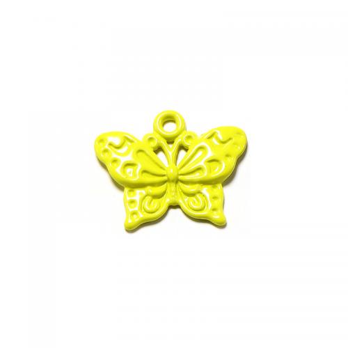 Zinc Alloy Animal Pendants Butterfly stoving varnish DIY nickel lead & cadmium free Sold By Bag