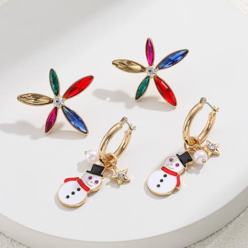Tibetan Style Drop Earrings, with Glass Rhinestone, plated, fashion jewelry & different designs for choice & enamel & with rhinestone, more colors for choice, nickel, lead & cadmium free, Sold By Pair