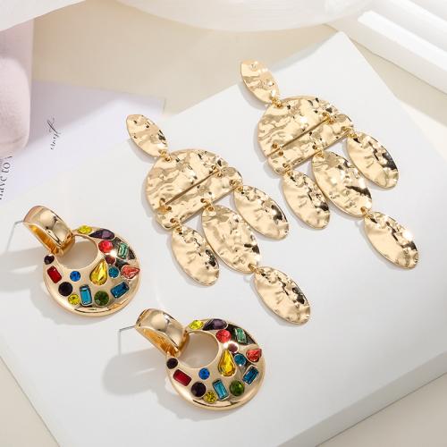 Tibetan Style Jewelry Sets, with Glass Rhinestone, plated, fashion jewelry & different designs for choice, more colors for choice, nickel, lead & cadmium free, Sold By Pair