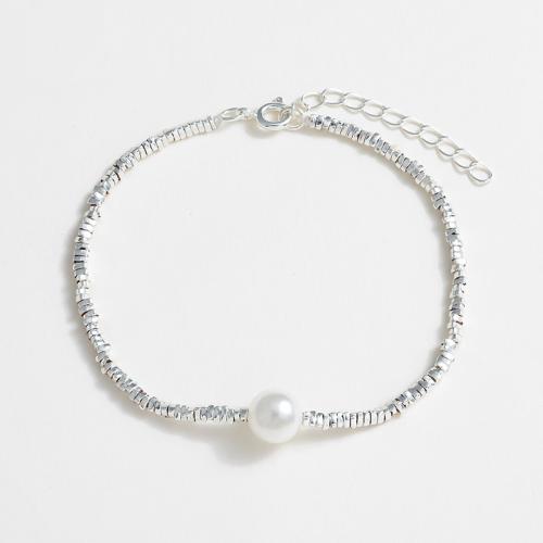 Messing smykker sæt, med Glass Pearl, forgyldt, mode smykker & forskellige stilarter for valg, sølv, nikkel, bly & cadmium fri, Solgt af PC