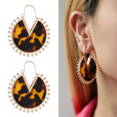 Zinc Alloy Drop Earrings with Acetate plated fashion jewelry nickel lead & cadmium free Sold By Pair