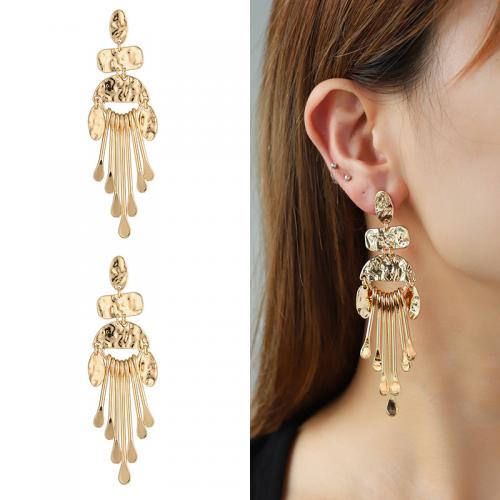 Zinc Alloy Drop Earrings with Iron plated fashion jewelry nickel lead & cadmium free Sold By Pair