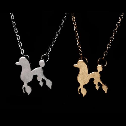Zinc Alloy Jewelry Necklace Dog plated fashion jewelry & for woman nickel lead & cadmium free Length Approx 46 cm Sold By PC