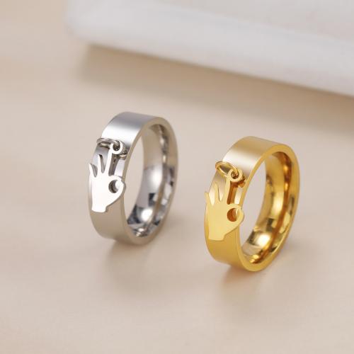 Stainless Steel Finger Ring 304 Stainless Steel plated fashion jewelry & Unisex nickel lead & cadmium free .9mm Sold By PC