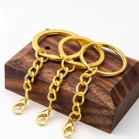 Zinc Alloy Key Clasp with Iron gold color plated portable & DIY golden nickel lead & cadmium free Sold By PC