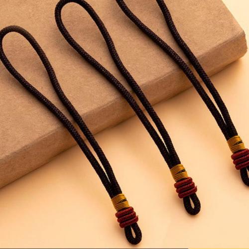 Fahion Cord Jewelry Polyamide DIY coffee color Length 10 cm Sold By Bag