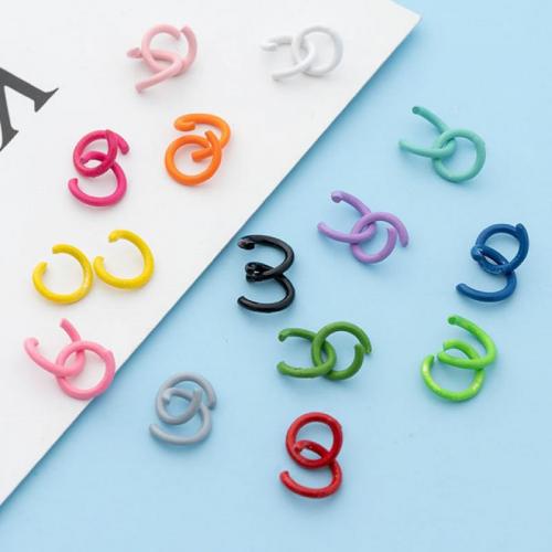 Iron Open Jump Ring, painted, DIY & different size for choice, more colors for choice, nickel, lead & cadmium free, 100PCs/Bag, Sold By Bag