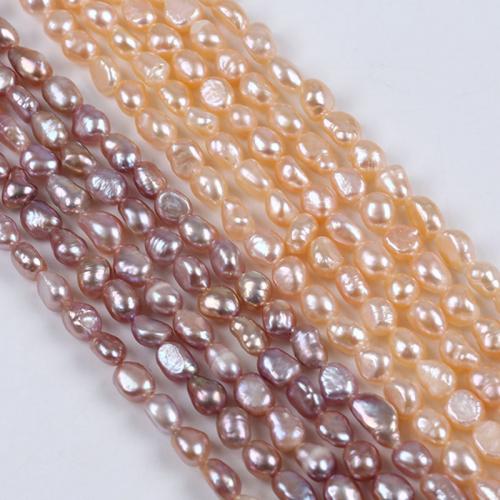 Perles nacres baroques de culture d'eau douce , perle d'eau douce cultivée, DIY, plus de couleurs à choisir, 6-7mm, Vendu par Environ 36-38 cm brin