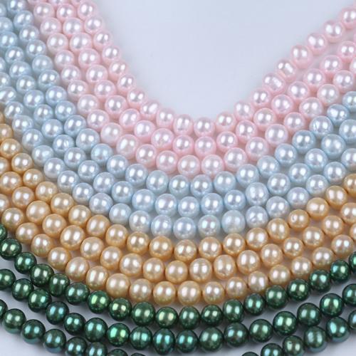 Cultured Potato Freshwater Pearl Beads, DIY, more colors for choice, 8-9mm, Sold Per Approx 36 cm Strand