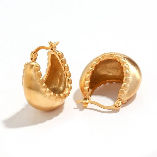 Edelstahl-Hebel zurück-Ohrring, 316 L Edelstahl, 18K vergoldet, Modeschmuck & für Frau, verkauft von Paar