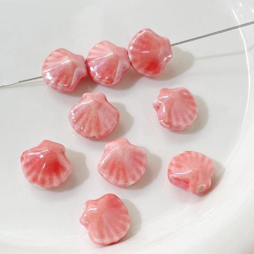 Porcelain Jewelry Beads, DIY & enamel, more colors for choice, 12x13x7mm, Hole:Approx 2mm, Sold By PC