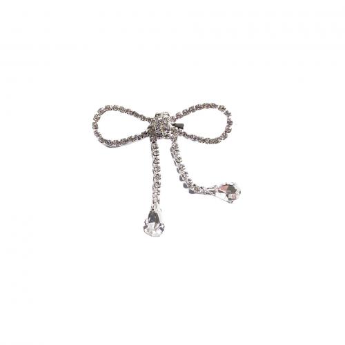 Zinc Alloy Brooches & for woman & with rhinestone nickel lead & cadmium free Sold By PC