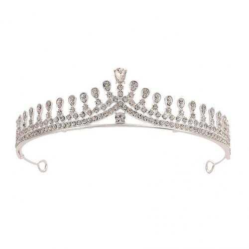 Bridal Tiaras, Tibetan Style, plated, fashion jewelry & for woman & with rhinestone, more colors for choice, nickel, lead & cadmium free, Sold By PC