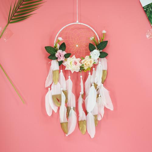 Fashion Dream Catcher Feather with Cotton Thread & Iron Flower for home and office 620mm Sold By PC