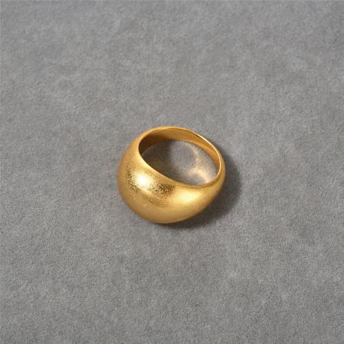 Anillo de dedo de latón, metal, chapado, Joyería, dorado, libre de níquel, plomo & cadmio, tamaño:6-8, Vendido por UD