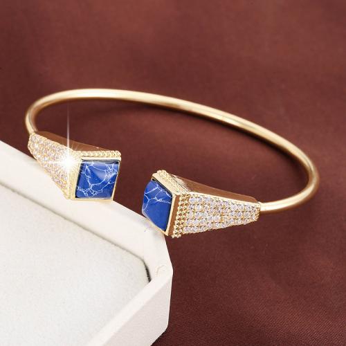 Cubic Zirconia Micro Pave Brass Bracelet, plated, fashion jewelry & micro pave cubic zirconia & for woman, more colors for choice, nickel, lead & cadmium free, Sold By PC
