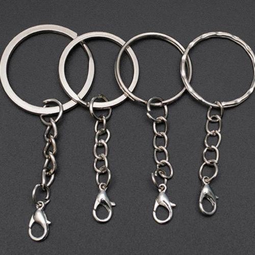 Zinc Alloy Key Clasp with Iron DIY  nickel lead & cadmium free 6-7.2cm Sold By PC
