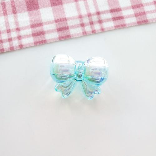 Transparent Acrylic Beads, Bowknot, DIY, more colors for choice, 31.50x24mm, 100PCs/Bag, Sold By Bag
