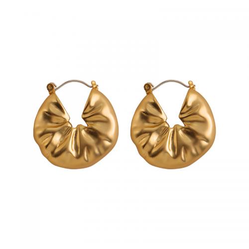 Laiton Leverback boucle d'oreille, Plaqué or 18K, bijoux de mode & pour femme, doré, protéger l'environnement, sans nickel, plomb et cadmium, 28x30mm, Vendu par paire