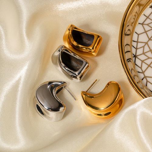 Boucle d'oreille de gaujon en acier inoxydable, Acier inoxydable 304, bijoux de mode & pour femme, plus de couleurs à choisir, Vendu par paire