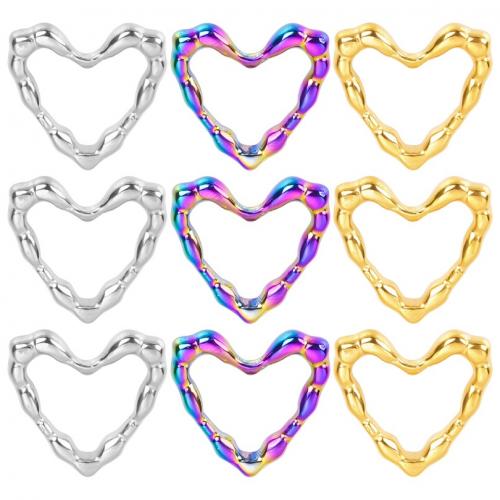 Stainless Steel Heart Pendants 304 Stainless Steel Vacuum Ion Plating fashion jewelry & DIY & hollow Sold By PC