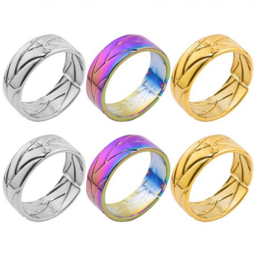 Rozsdamentes acél Finger Ring, 304 rozsdamentes acél, divat ékszerek & egynemű, több színt a választás, Méret:8, Által értékesített PC