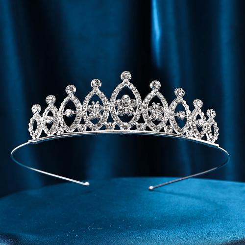 Bridal Tiaras, Tibetan Style, plated, fashion jewelry & for woman & with rhinestone, more colors for choice, nickel, lead & cadmium free, Inner Diameter:Approx 125mm, Sold By PC