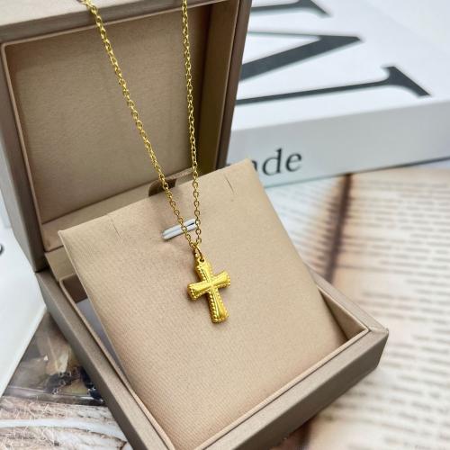 Stainless Steel Cross Pendants 304 Stainless Steel Vacuum Ion Plating fashion jewelry & Unisex Sold By PC
