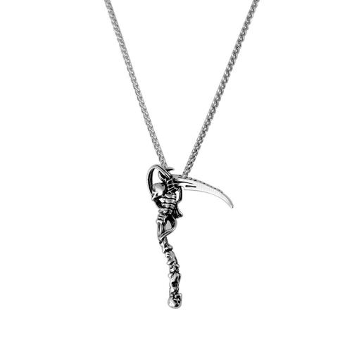 Rustfrit stål smykker halskæde, 304 rustfrit stål, Sword, punk stil & forskellige stilarter for valg & for mennesket, flere farver til valg, Solgt af PC