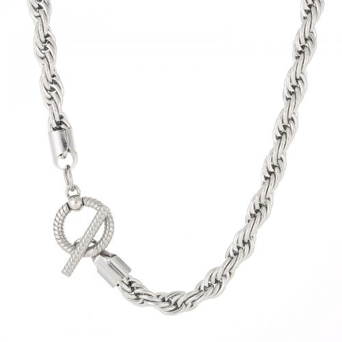 Rustfrit stål smykker halskæde, 304 rustfrit stål, mode smykker & forskellige længde for valg & for mennesket, flere farver til valg, Solgt af PC