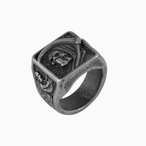 Палец кольцо из нержавеющей стали, Нержавеющая сталь 304, Винтаж & ювелирные изделия моды & разный размер для выбора & Мужский, оригинальный цвет, продается PC