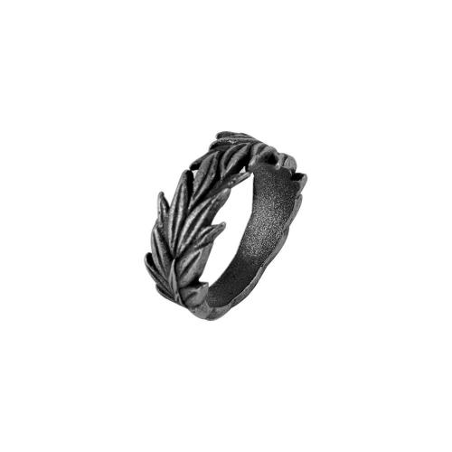 Rozsdamentes acél Finger Ring, 304 rozsdamentes acél, búza, divat ékszerek & különböző méretű a választás & az ember, az eredeti szín, Által értékesített PC