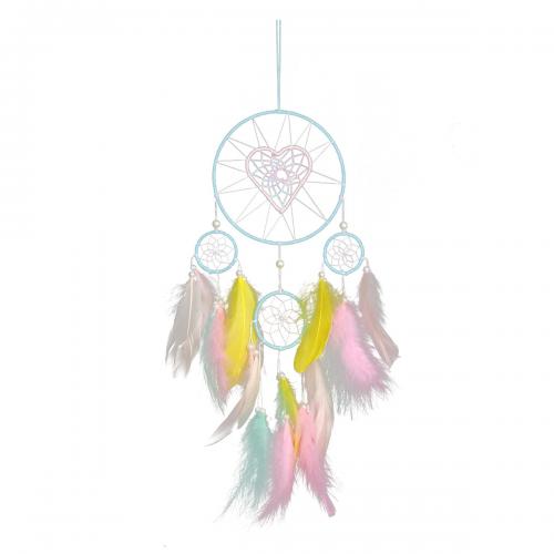 Fashion Dream Catcher Feather with Rattan & Nylon & Iron handmade for home and office mixed colors 500mm Sold By PC