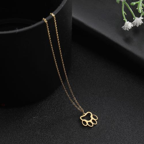 Stainless Steel Jewelry Necklace, 304 Stainless Steel, with 5cm extender chain, Claw, plated, fashion jewelry & Unisex & hollow, more colors for choice, nickel, lead & cadmium free, Length:Approx 45 cm, Sold By PC