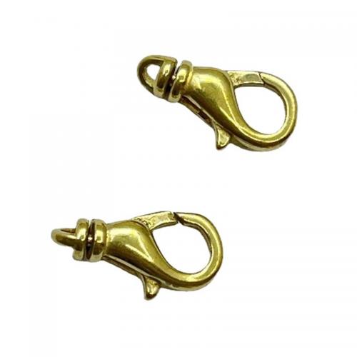 Brass Lobster Clasp, polished, DIY, original color, Sold By PC