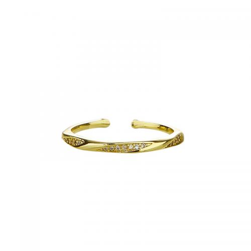 Zinklegering ringen, Zinc Alloy, plated, micro pave zirconia & voor vrouw, meer kleuren voor de keuze, Verkocht door PC