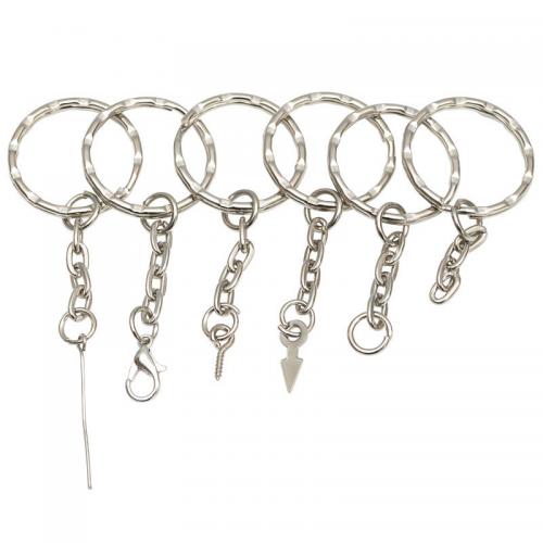 Iron Key Clasp Zinc Alloy with Iron nickel plated portable & DIY nickel lead & cadmium free Sold By Bag