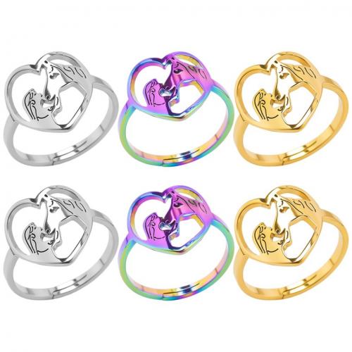 Edelstahl Ringe, 304 Edelstahl, Herz, Modeschmuck & unisex & hohl, keine, Größe:8, verkauft von PC