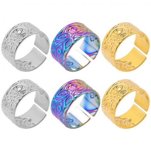 خاتم إصبع الفولاذ المقاوم للصدأ, 304 الفولاذ المقاوم للصدأ, مجوهرات الموضة & للجنسين, المزيد من الألوان للاختيار, حجم:8, تباع بواسطة PC