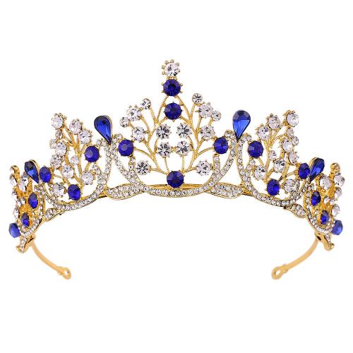 Bridal Tiaras Zinc Alloy plated fashion jewelry & for woman & with rhinestone nickel lead & cadmium free Sold By PC