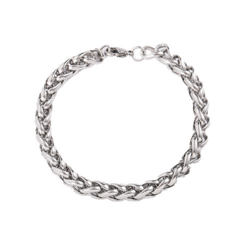 Stainless Steel Jewelry Bracelet, 304 Stainless Steel, polished, different length for choice & Unisex & different size for choice, original color, Sold By PC