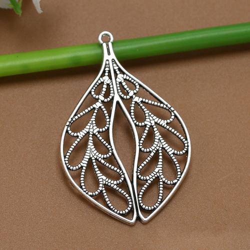 Zinc Alloy Leaf Pendants anoint DIY & hollow nickel lead & cadmium free Sold By PC