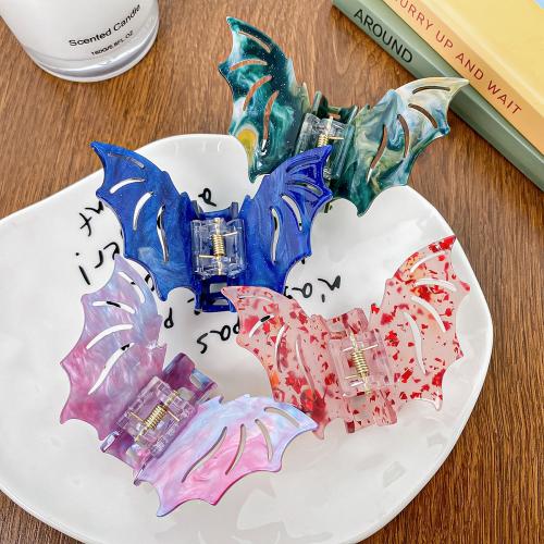 Hair Claw Clips, Acetate, Bat, fashion jewelry, more colors for choice, 85x55mm, Sold By PC