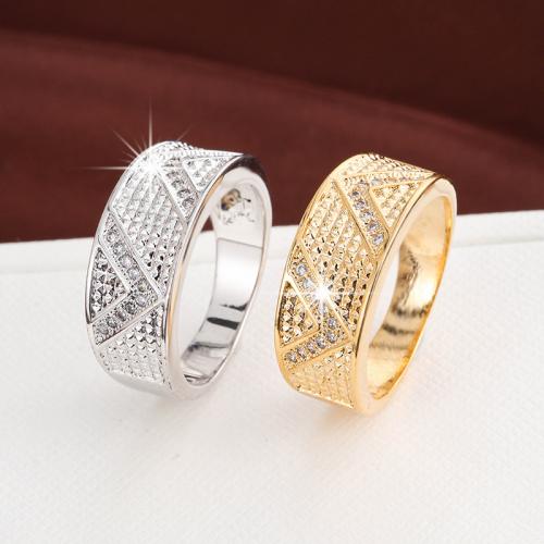 Brass Finger Ring plated & for woman & with rhinestone nickel lead & cadmium free Sold By PC