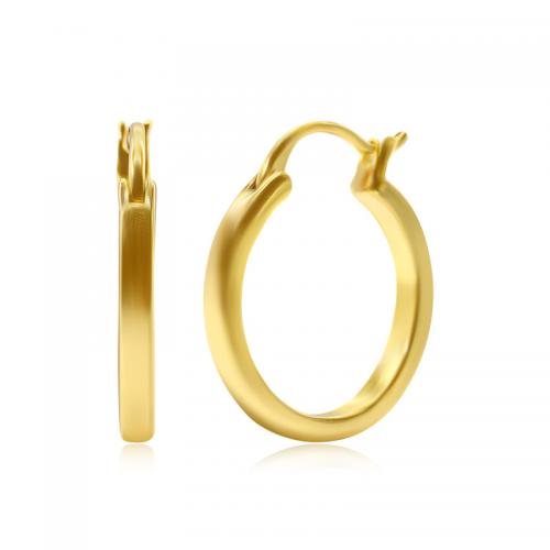 Messing Spring hoop oorbellen, echt goud verguld, verschillende grootte voor keus & verschillende stijlen voor de keuze & voor vrouw, meer kleuren voor de keuze, Verkocht door pair